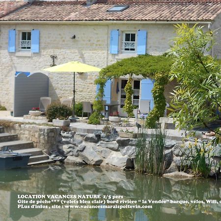 MARAIS POITEVIN pêche ,barque, vélos, wifi, linge, cheminée, cuisine La Taillee Extérieur photo