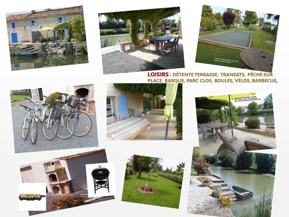 MARAIS POITEVIN pêche ,barque, vélos, wifi, linge, cheminée, cuisine La Taillee Extérieur photo